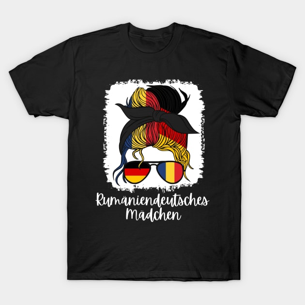 Half German Half Romanian Girl Germany Romania T-Shirt by qwertydesigns